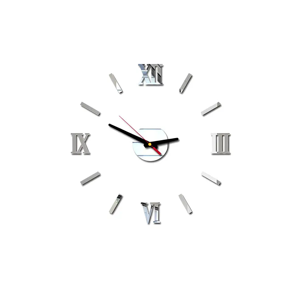 Modern Wall Clock Stickers | 3D Design with Adjustable Sizes | Elegant Home Decor for Stylish Interiors