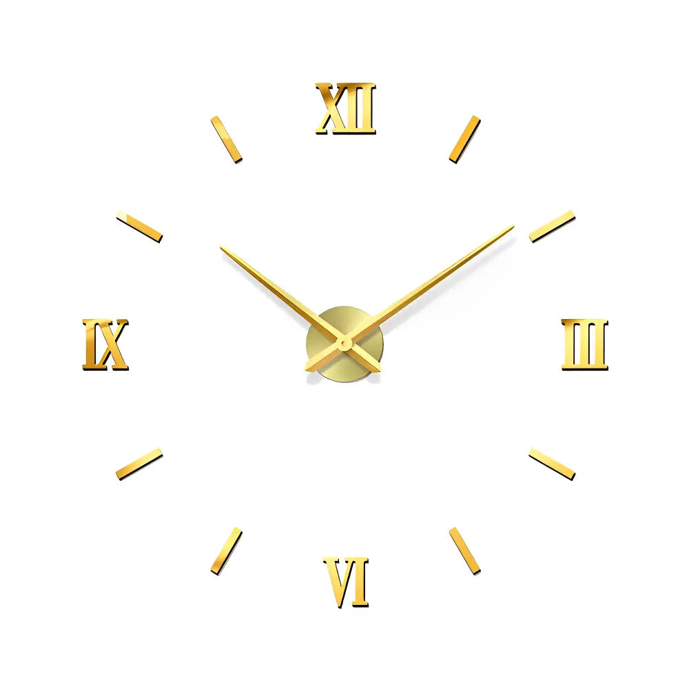 Modern Wall Clock Stickers | 3D Design with Adjustable Sizes | Elegant Home Decor for Stylish Interiors