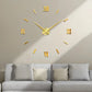 Modern Wall Clock Stickers | 3D Design with Adjustable Sizes | Elegant Home Decor for Stylish Interiors