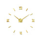 Modern Wall Clock Stickers | 3D Design with Adjustable Sizes | Elegant Home Decor for Stylish Interiors