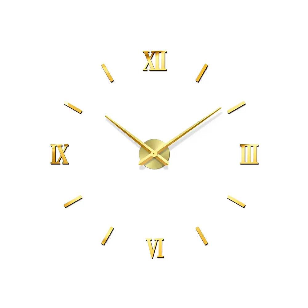 Modern Wall Clock Stickers | 3D Design with Adjustable Sizes | Elegant Home Decor for Stylish Interiors