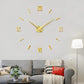 Modern Wall Clock Stickers | 3D Design with Adjustable Sizes | Elegant Home Decor for Stylish Interiors