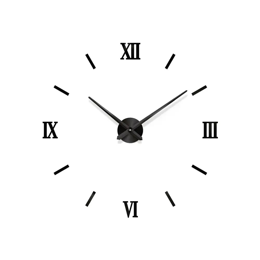 Modern Wall Clock Stickers | 3D Design with Adjustable Sizes | Elegant Home Decor for Stylish Interiors