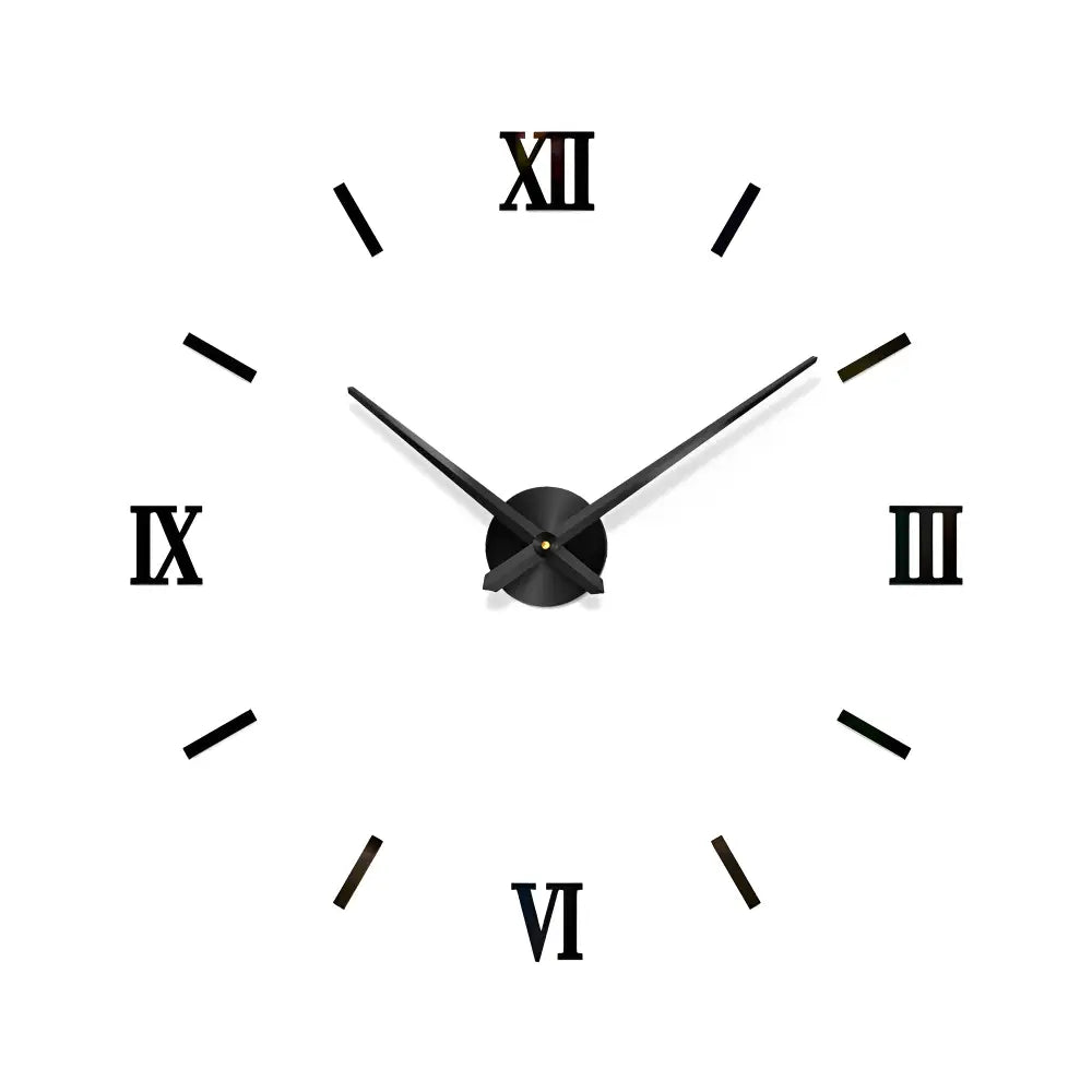 Modern Wall Clock Stickers | 3D Design with Adjustable Sizes | Elegant Home Decor for Stylish Interiors