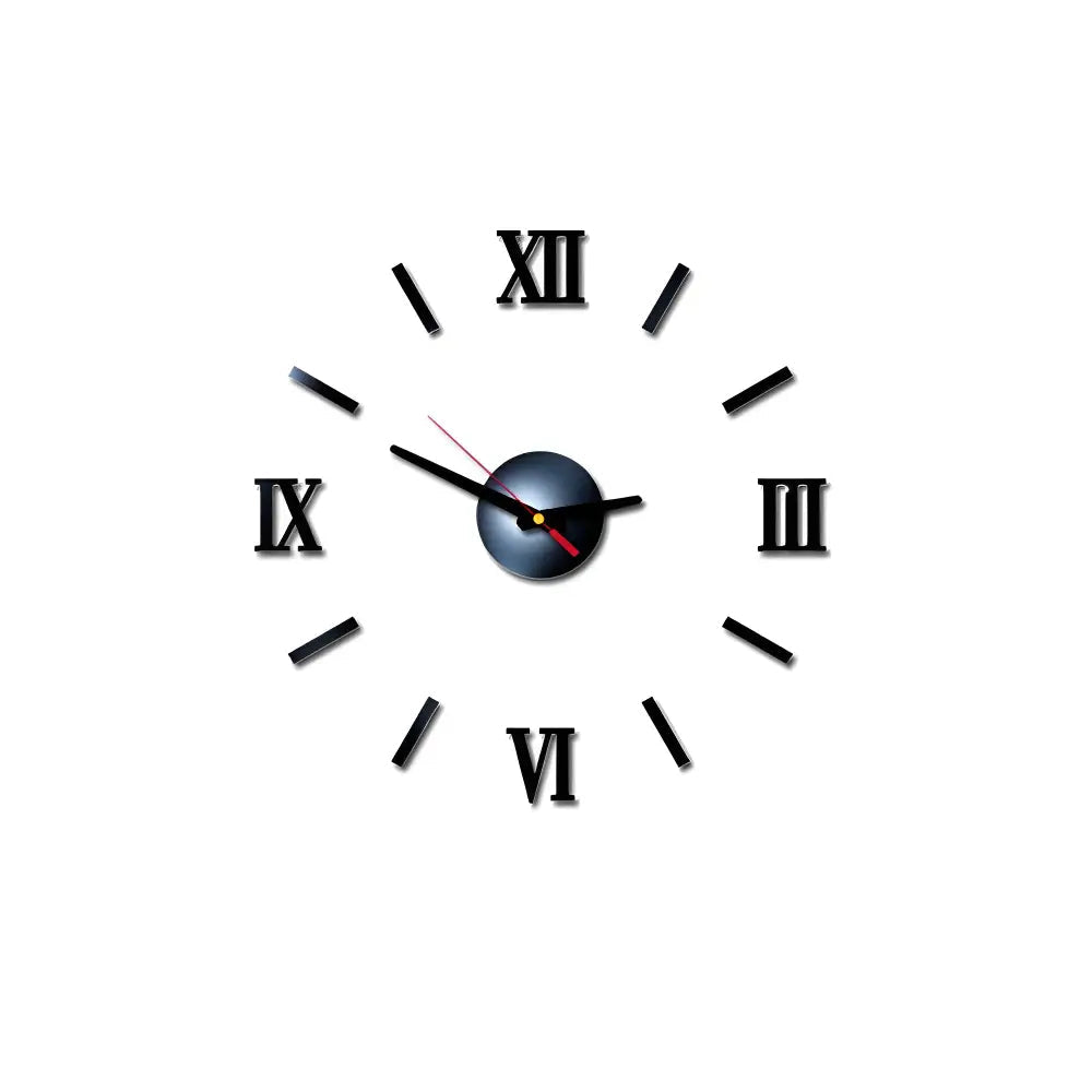 Modern Wall Clock Stickers | 3D Design with Adjustable Sizes | Elegant Home Decor for Stylish Interiors