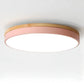 Natural Elegance | Round Wood Flush Mount Ceiling Light with Integrated LED | Soft Illumination for Cozy Interiors