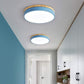 Natural Elegance | Round Wood Flush Mount Ceiling Light with Integrated LED | Soft Illumination for Cozy Interiors