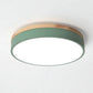 Natural Elegance | Round Wood Flush Mount Ceiling Light with Integrated LED | Soft Illumination for Cozy Interiors