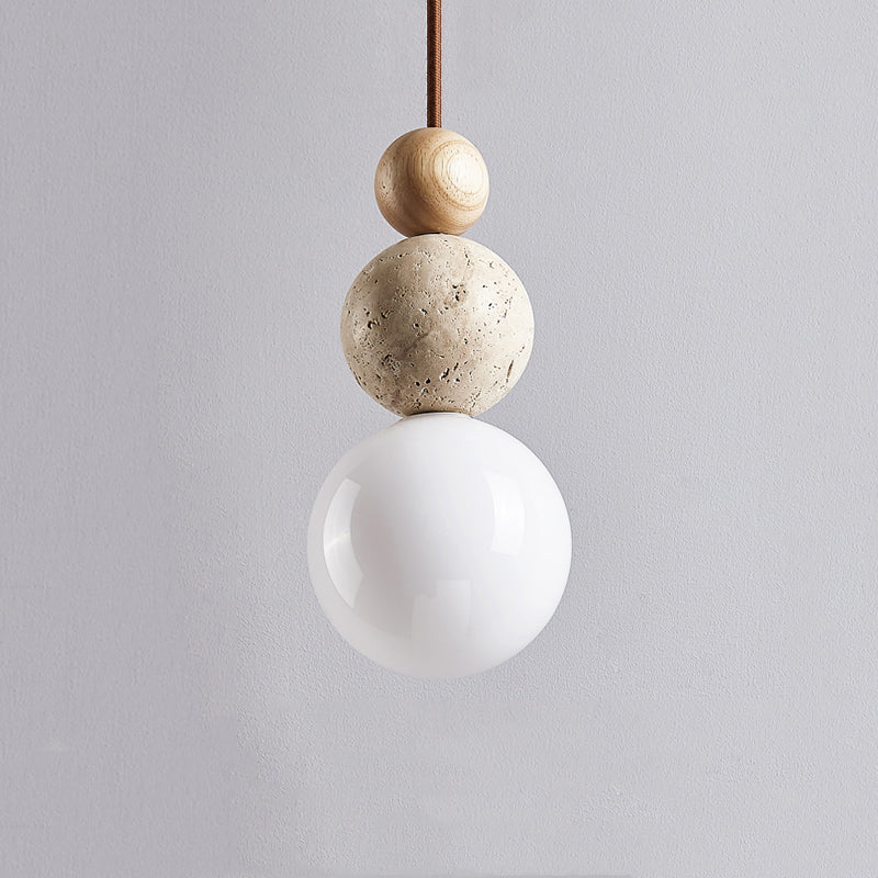 Natural Elegance | Travertine Pendant Lamp with Unique Design | Earthy Illumination for Cozy Spaces