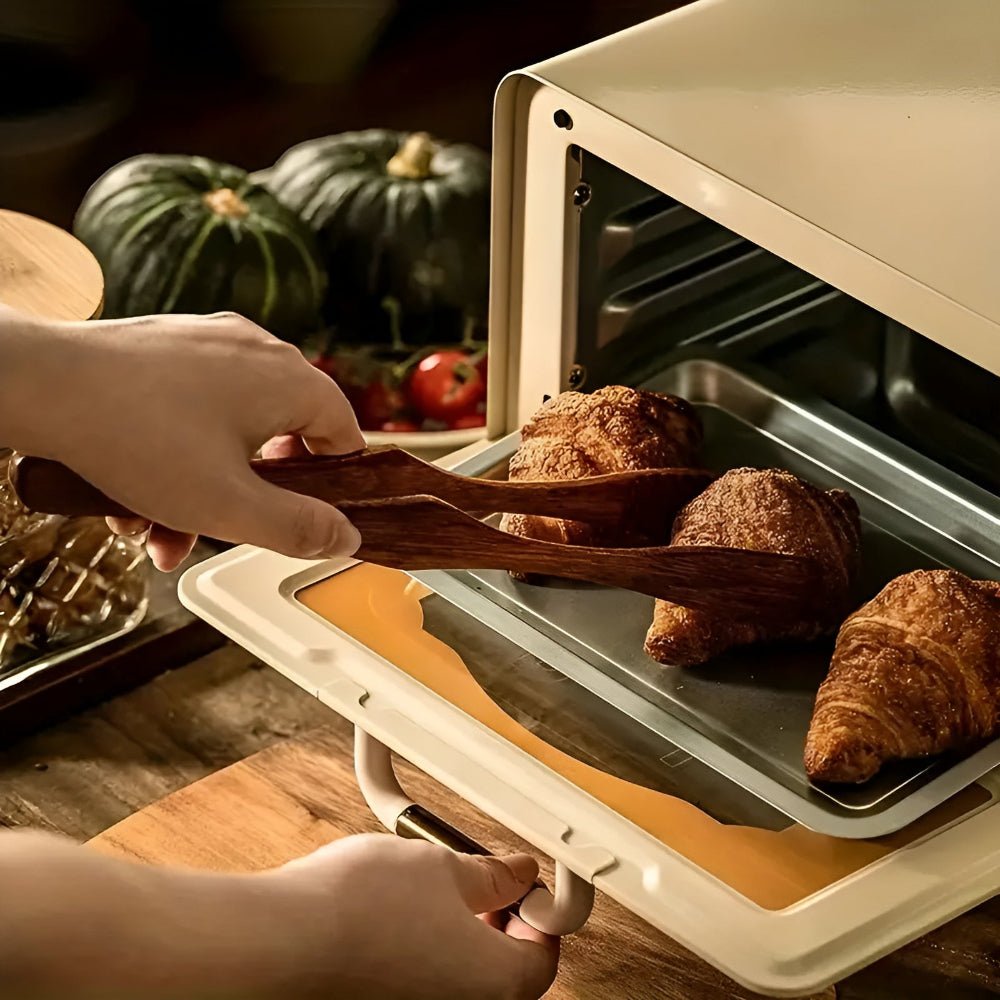 Natural Wood Kitchen Tongs | Heat Resistant Design for Safe Cooking & Serving