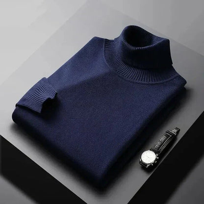 Leo | Men's Classic Turtleneck Pullover Jumper for Winter