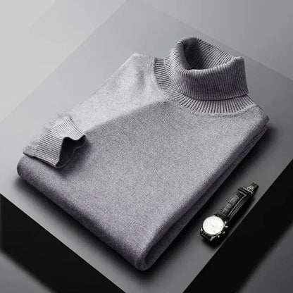 Leo | Men's Classic Turtleneck Pullover Jumper for Winter