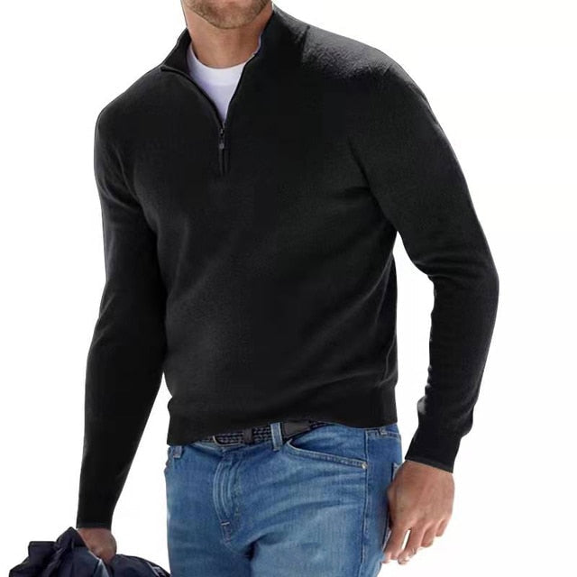 Barry | Men’s Stylish Quarter-Zip Sweater