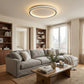 Nordic Glow | Round Flush Mount Ceiling Light with Soft Illumination | Minimalist Design for Modern Spaces