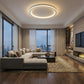 Nordic Glow | Round Flush Mount Ceiling Light with Soft Illumination | Minimalist Design for Modern Spaces