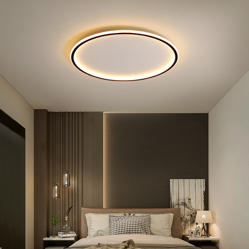 Nordic Glow | Round Flush Mount Ceiling Light with Soft Illumination | Minimalist Design for Modern Spaces
