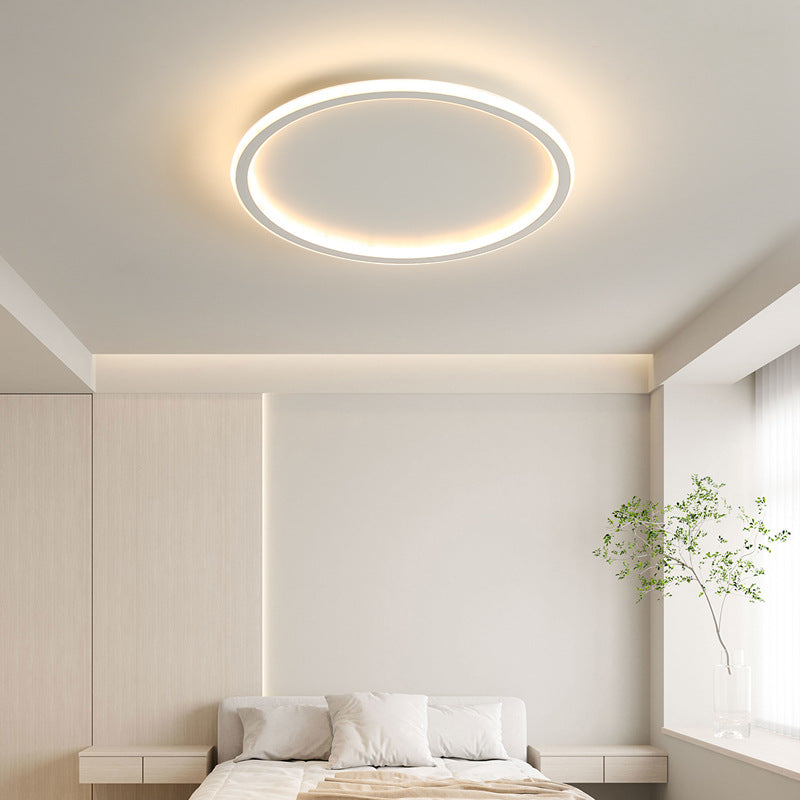 Nordic Glow | Round Flush Mount Ceiling Light with Soft Illumination | Minimalist Design for Modern Spaces