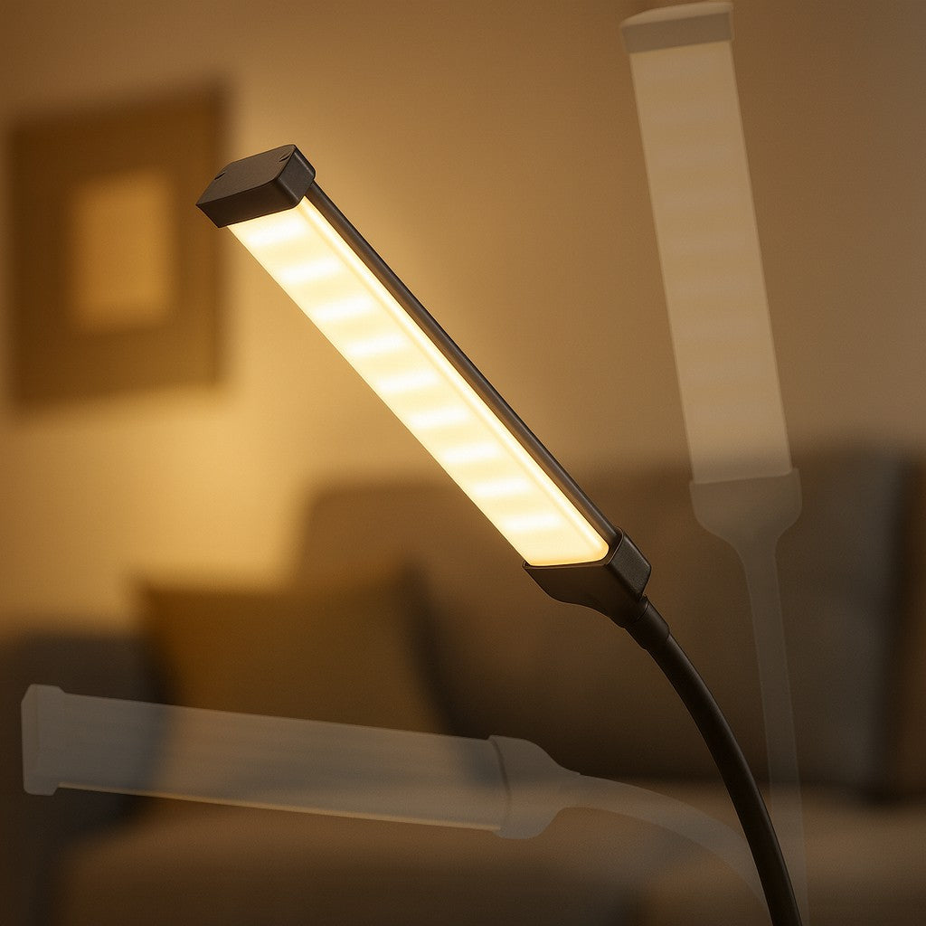 Nordic LED Floor Lamp | Black Standing Lamp with Adjustable Height | Modern Design for Smart Lighting Control
