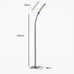 Nordic LED Floor Lamp | Black Standing Lamp with Adjustable Height | Modern Design for Smart Lighting Control