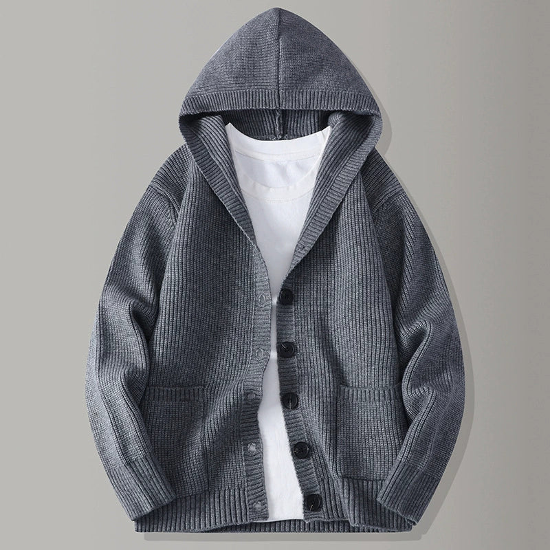 Stirling | Hooded Knit Cardigan for Winter