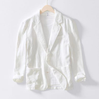 Nathan | Men's Classic Cotton Lapel Jacket