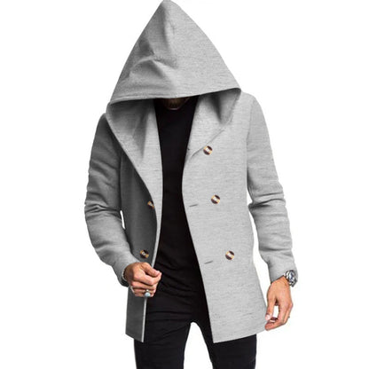 Harvey | Men's Classic Tweed Hooded Coat for Winter