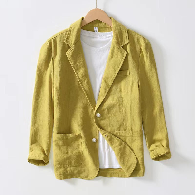 Nathan | Men's Classic Cotton Lapel Jacket