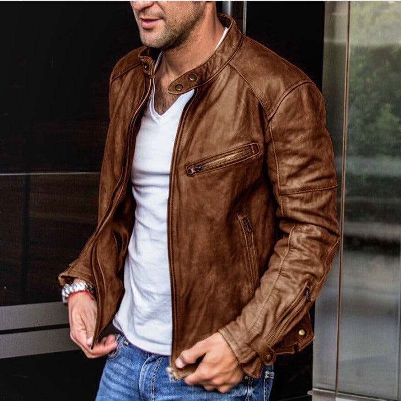 Will | Men's Slim-Fit Faux Leather Jacket