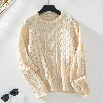 Fern | Women's Cosy Cable Knit Long-Sleeve Jumper for Winter