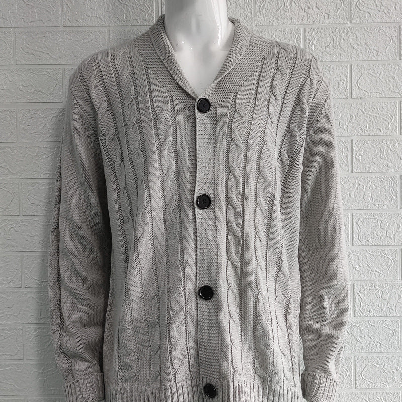 Euan | Men's Stylish Textured Knit Cardigan for Winter