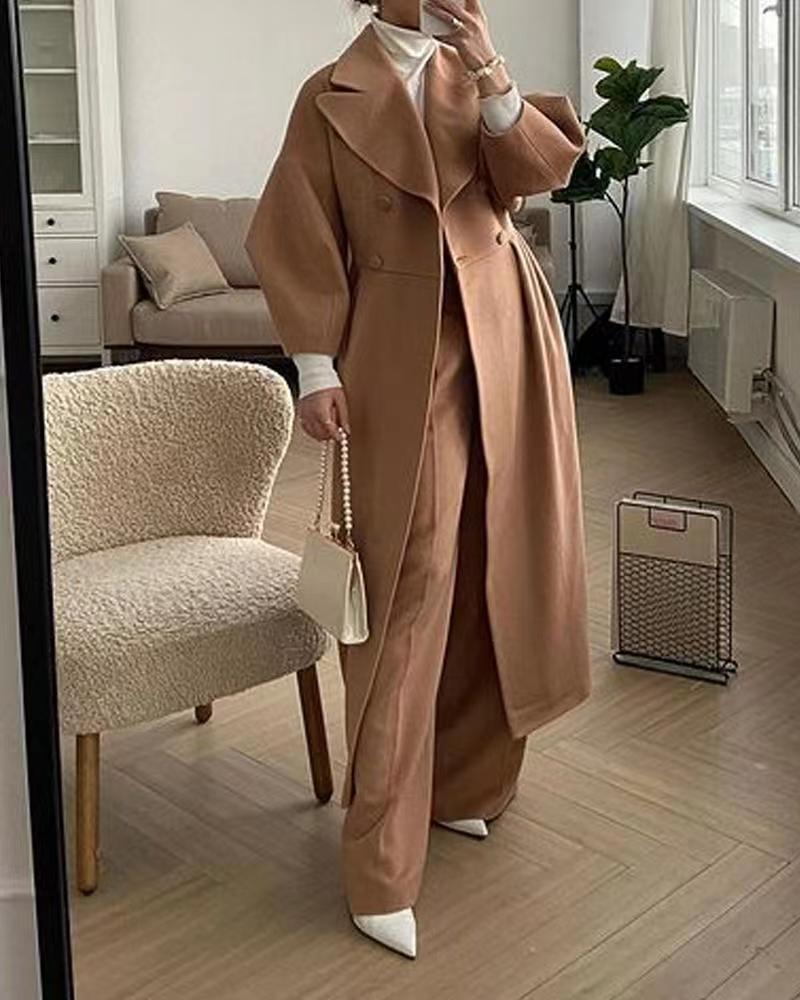 Phyllis | Women's Elegant Double-Breasted Maxi Coat for Winter