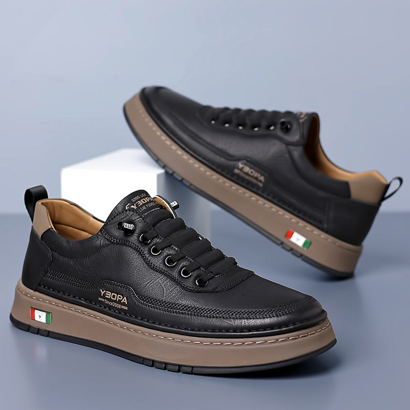 Kai | Men's Cushioned Leather Trainers