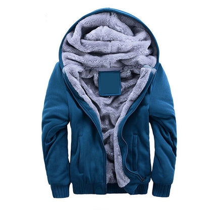 Cameron | Men's Thick-Lined Hooded Zip-Up Hoodie for Winter