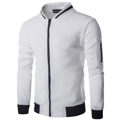 Joshua | Men's Stylish Checkered Zip-Up Jacket