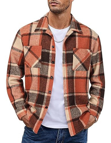 Theo | Men's Stylish Plaid Shirt Jacket