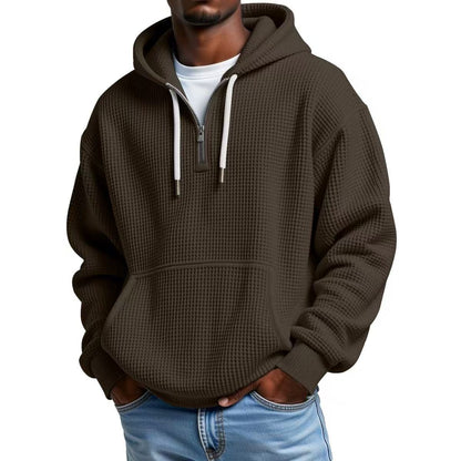 Kieran | Men's Waffle-Knit Hoodie for Winter