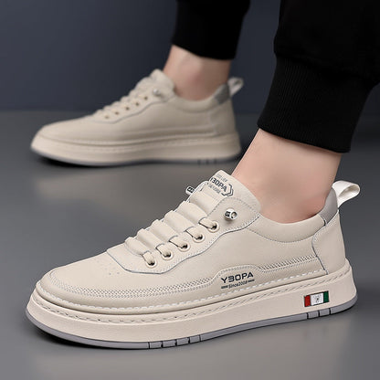 Kai | Men's Cushioned Leather Trainers