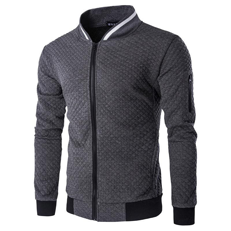 Joshua | Men's Stylish Checkered Zip-Up Jacket