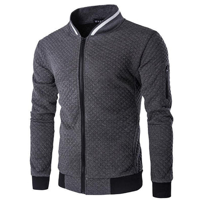 Joshua | Men's Stylish Checkered Zip-Up Jacket