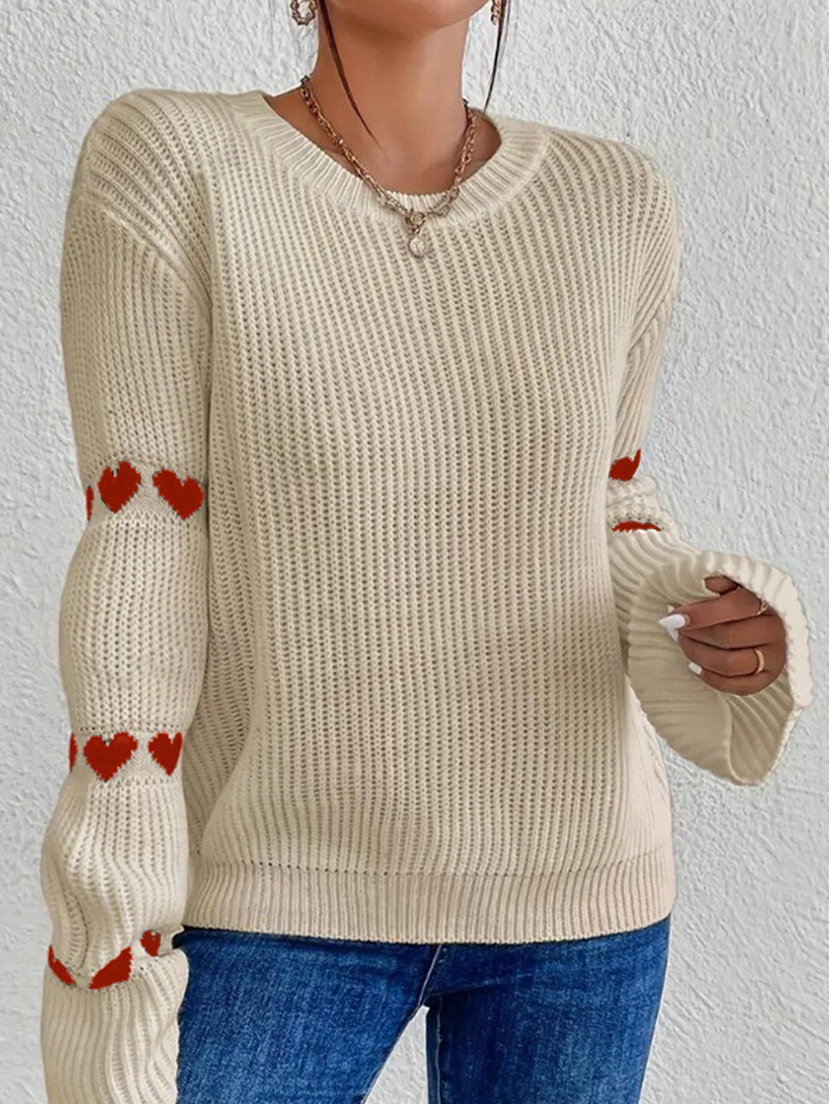 Jade | Women's Cosy Relaxed-Fit Crewneck Jumper for Winter
