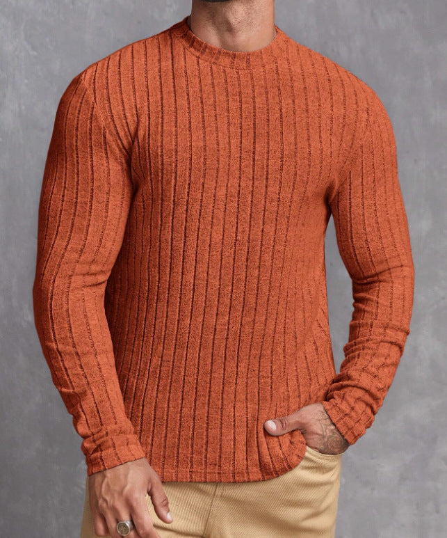 Hugo | Men's Classic Striped Rib-Knit Jumper for Winter