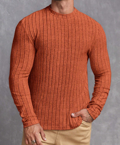 Hugo | Men's Classic Striped Rib-Knit Jumper for Winter