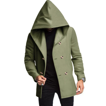 Harvey | Men's Classic Tweed Hooded Coat for Winter
