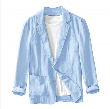 Nathan | Men's Classic Cotton Lapel Jacket