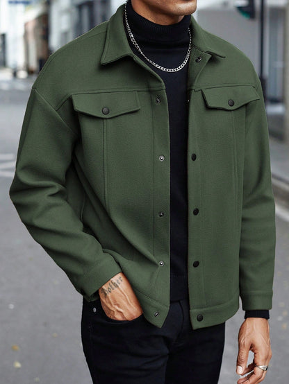 Aaron | Men's Stylish Button-Front Jacket