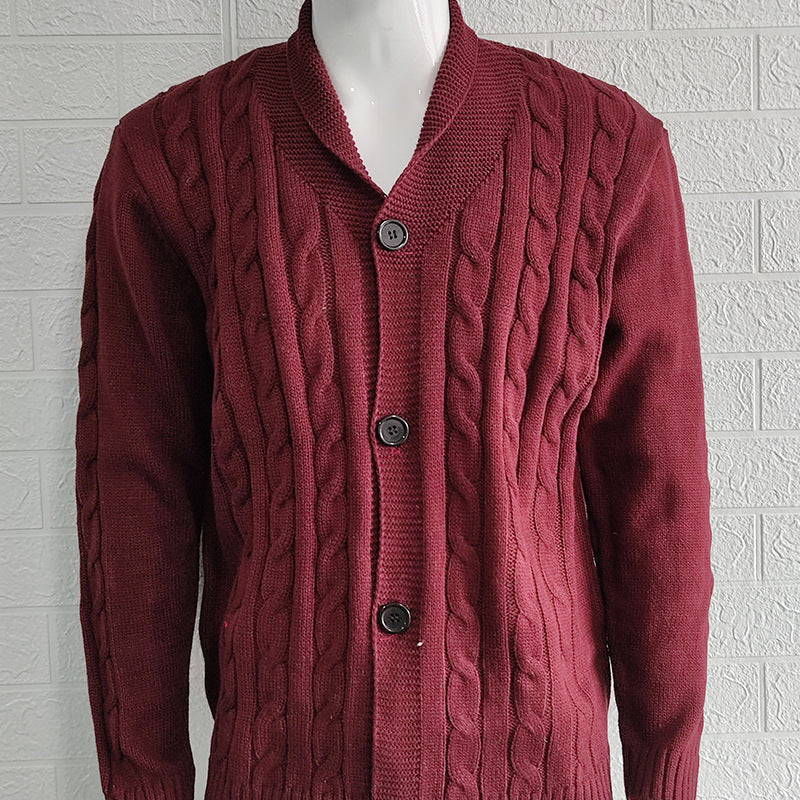 Euan | Men's Stylish Textured Knit Cardigan for Winter