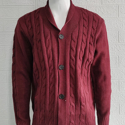 Euan | Men's Stylish Textured Knit Cardigan for Winter