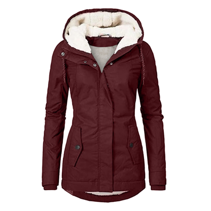 Jessica | Women's Cosy Fleece-Lined Hooded Jacket for Winter