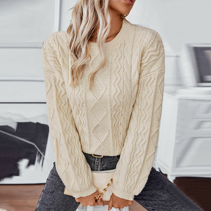 Fern | Women's Cosy Cable Knit Long-Sleeve Jumper for Winter