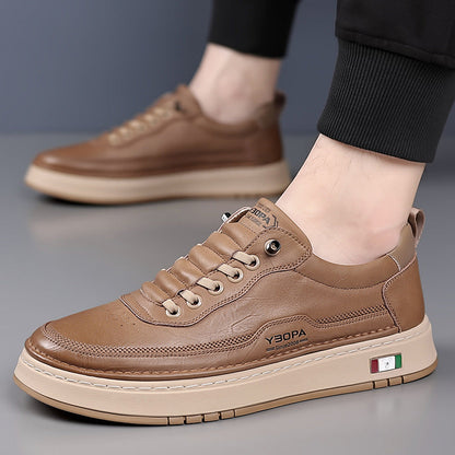 Kai | Men's Cushioned Leather Trainers